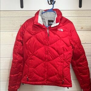 The North Face Women's Vibrant Red Puffer Jacket